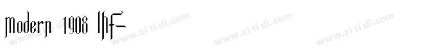 Modern 1908 LHF字体转换